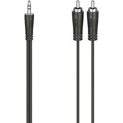 Hama 00205112 Jack Audio/phono Cable [2x RCA plug phono plug 5
